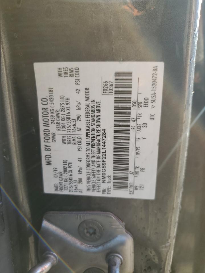 2020 Ford Transit Connect Xlt VIN: NM0GS9F22L1447284 Lot: 86227675