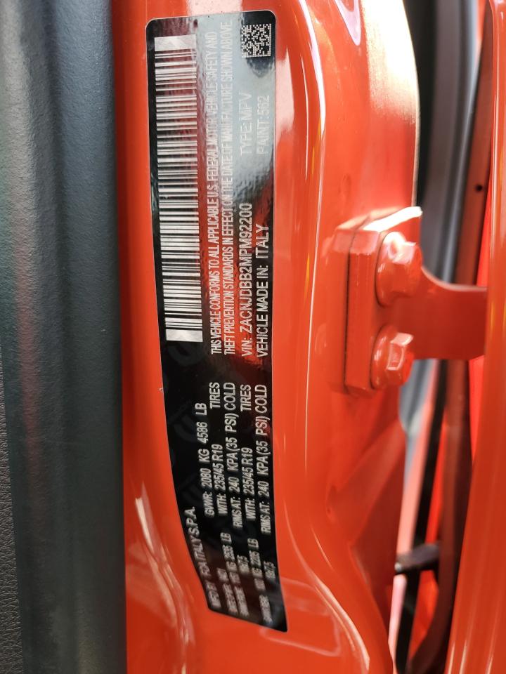 2021 Jeep Renegade Latitude VIN: ZACNJDBB2MPM92200 Lot: 85258275