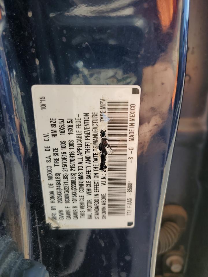 2015 Honda Cr-V Lx VIN: 3CZRM3H36FG717562 Lot: 86659005