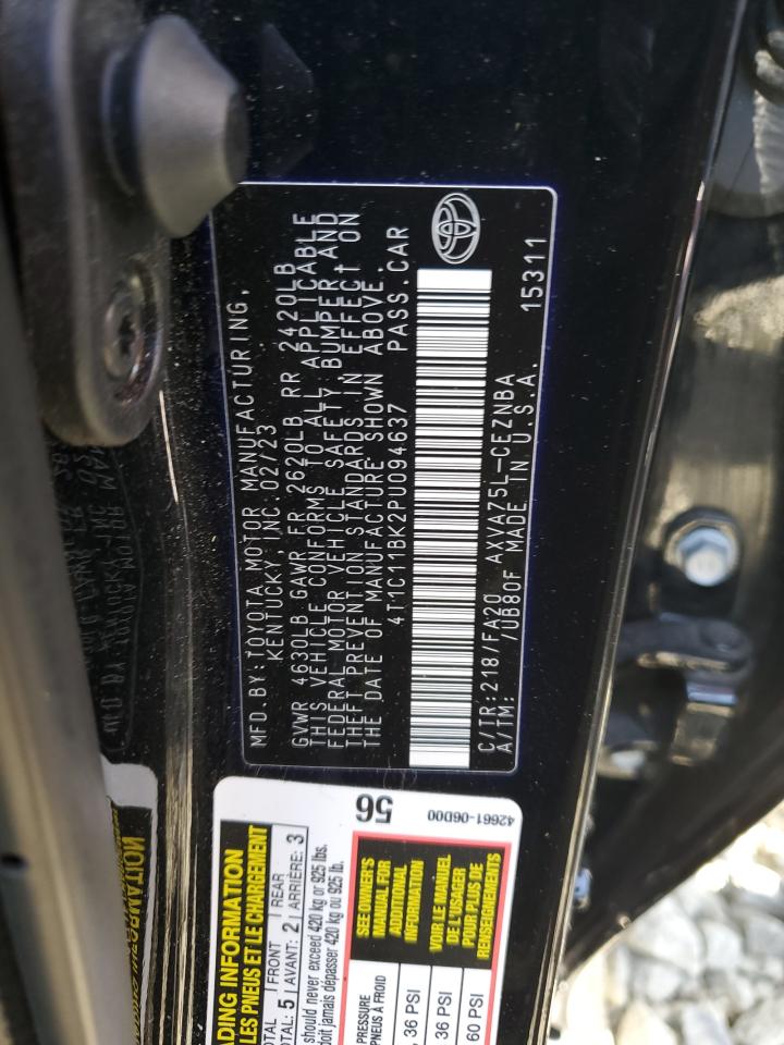 2018 Toyota Camry Le VIN: 4T1C11BK2PU094637 Lot: 85077035