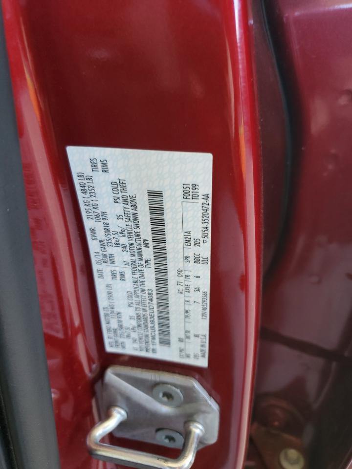 2014 Ford Escape Titanium VIN: 1FMCU9J93EUD74083 Lot: 85856235