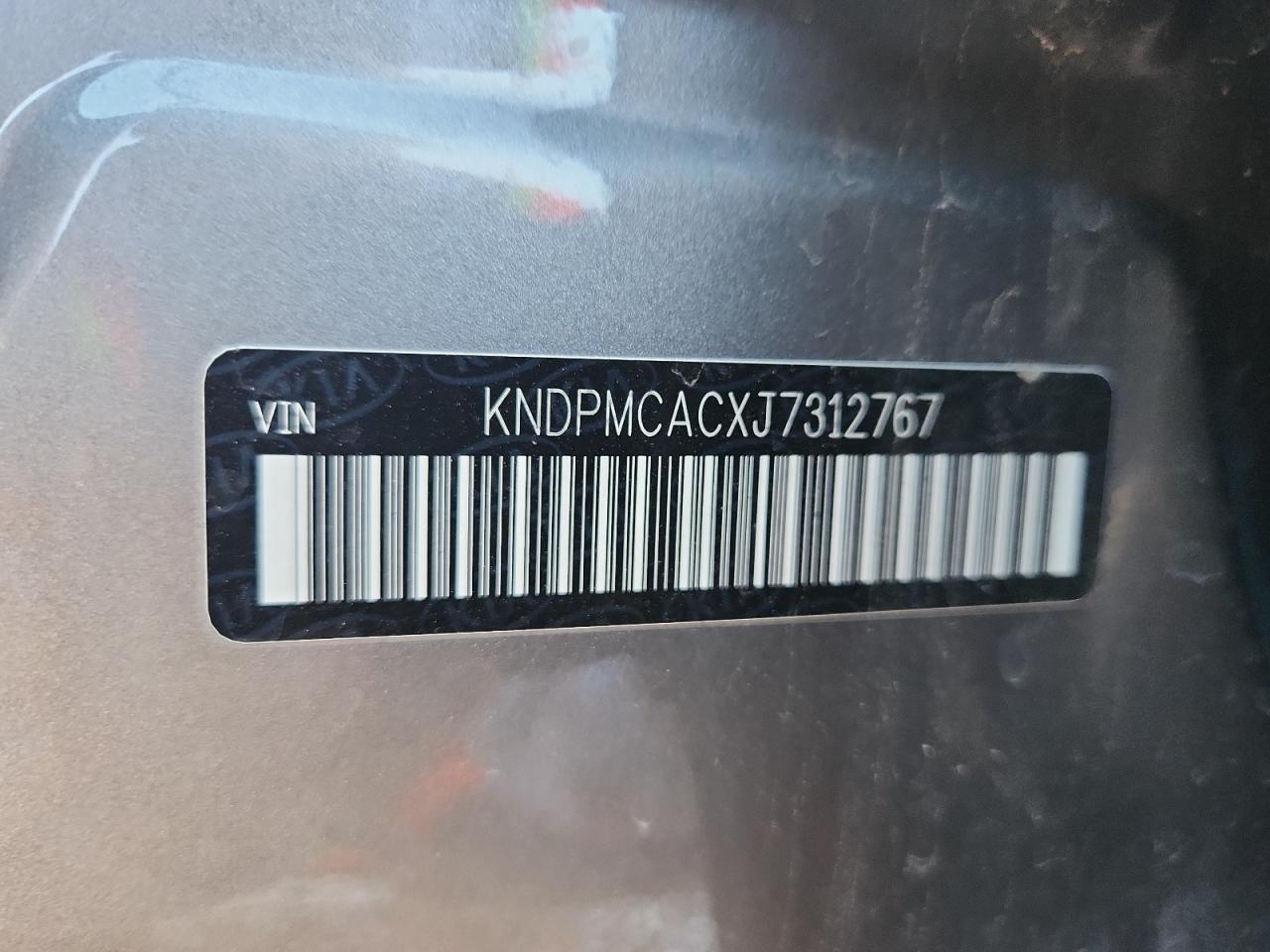 2018 Kia Sportage Lx VIN: KNDPMCACXJ7312767 Lot: 84797265