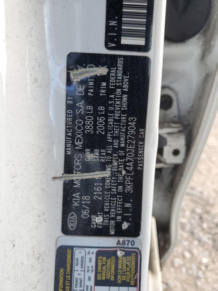 2018 Kia Forte Lx VIN: 3KPFL4A70JE279043 Lot: 85423945