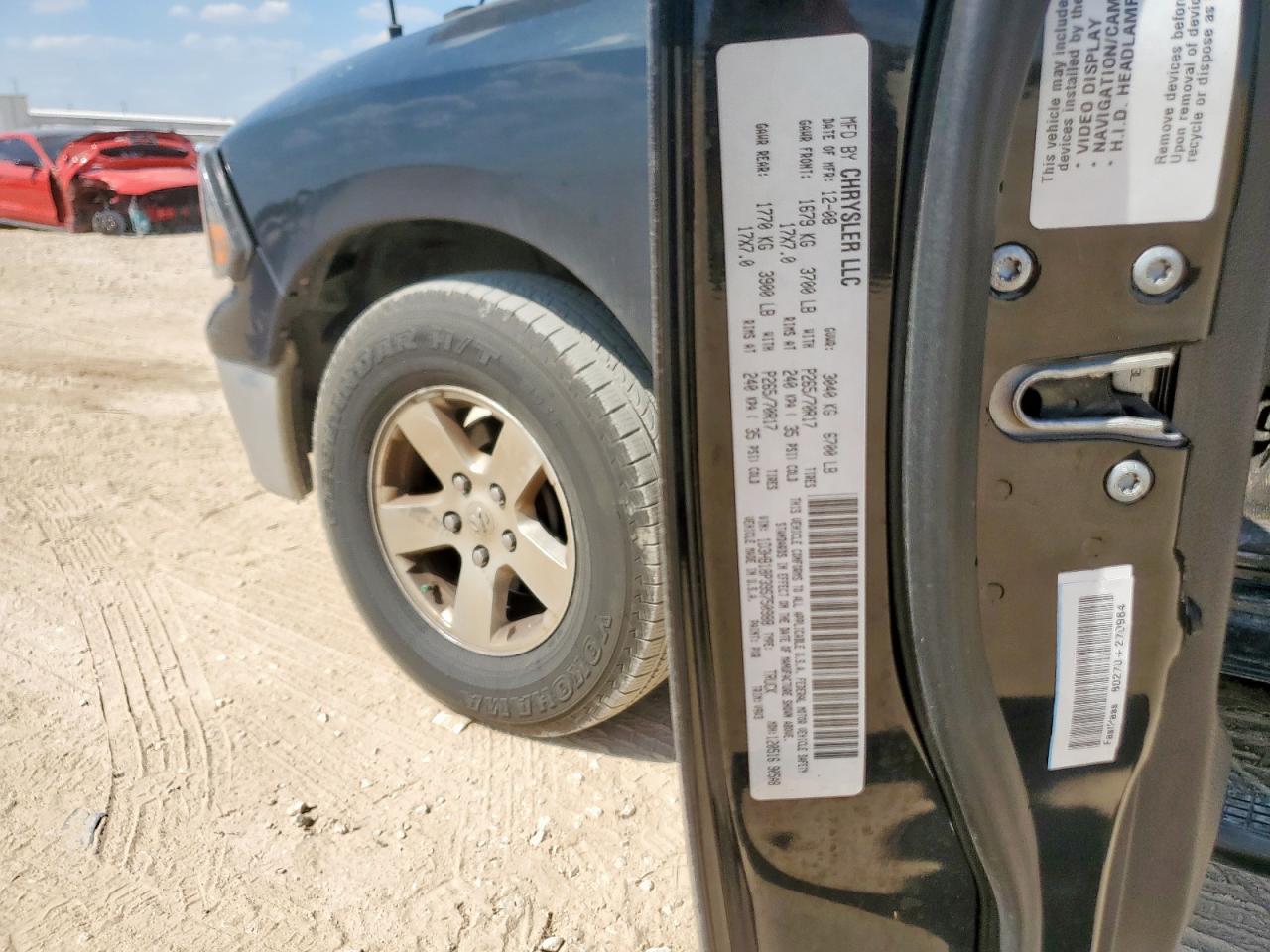 2009 Dodge Ram 1500 VIN: 1D3HB18P39S750988 Lot: 81936395