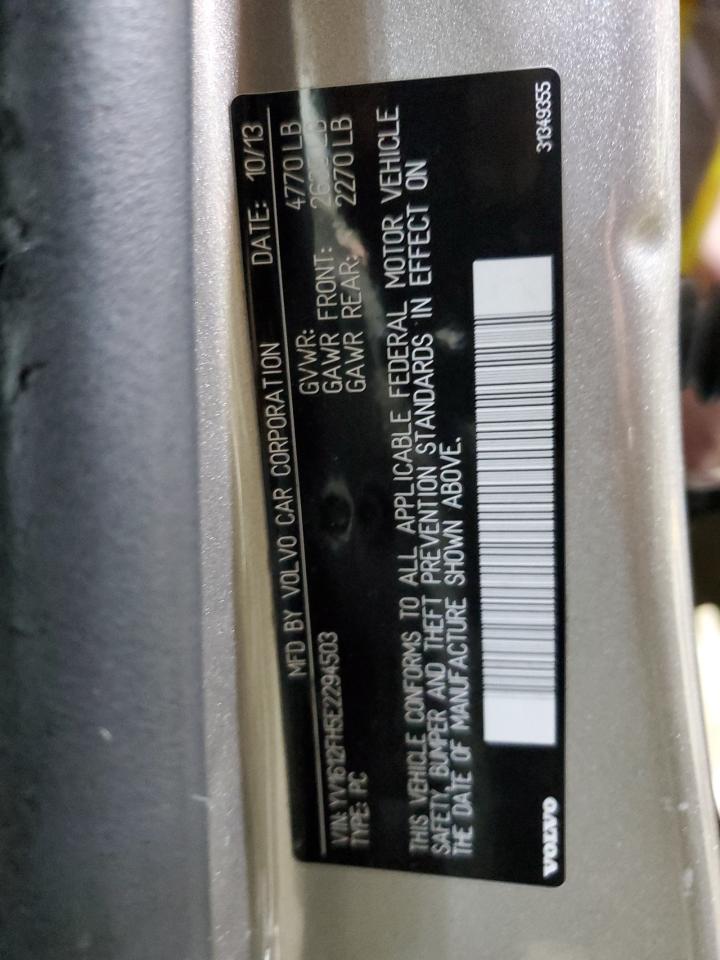 2014 Volvo S60 T5 VIN: YV1612FH5E2294503 Lot: 87312395