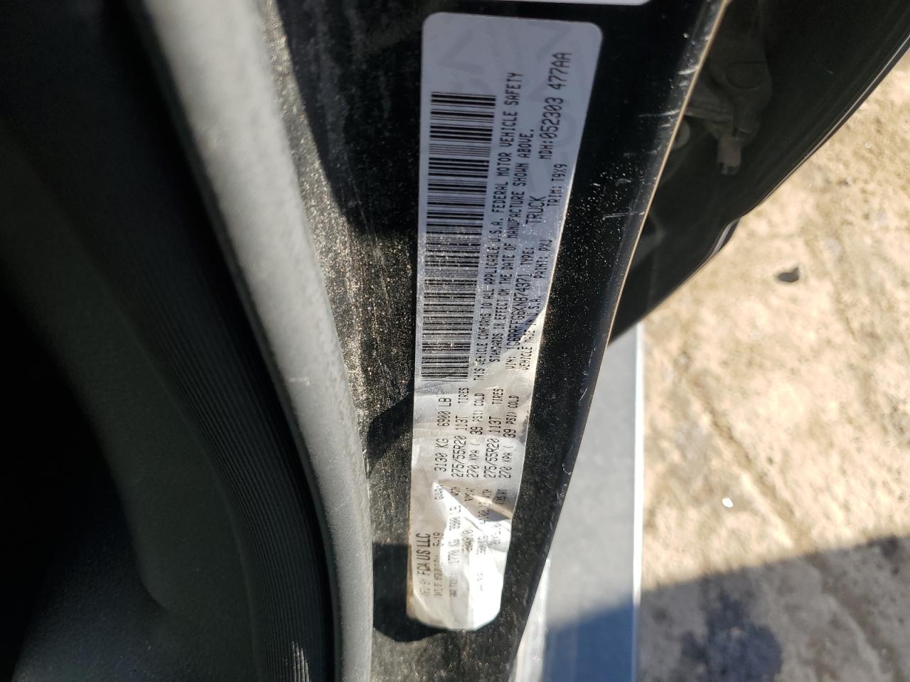 2019 Ram 1500 Big Horn/Lone Star VIN: 1C6RRFFG6KN874371 Lot: 86178305