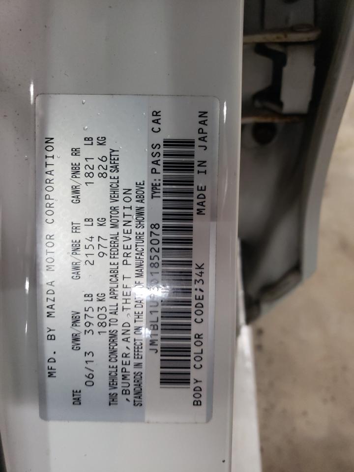 2013 Mazda 3 I VIN: JM1BL1UP3D1852078 Lot: 86455295