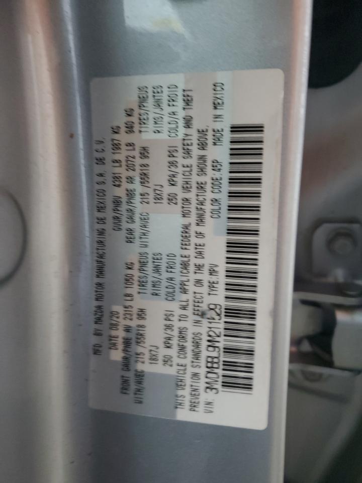 2021 Mazda Cx-30 Select VIN: 3MVDMBBL9MM211529 Lot: 87039325