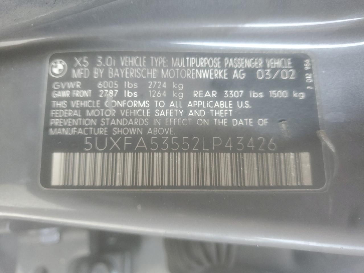 Фото: 5UXFA53552LP43426