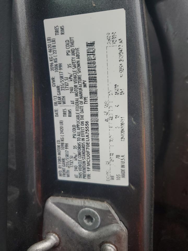 2014 Ford Escape S VIN: 1FMCU0F70EUA75556 Lot: 82595635