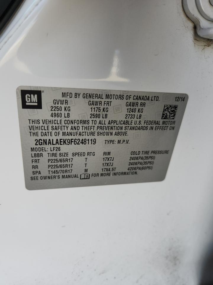 2015 Chevrolet Equinox Ls VIN: 2GNALAEK9F6248119 Lot: 86159475