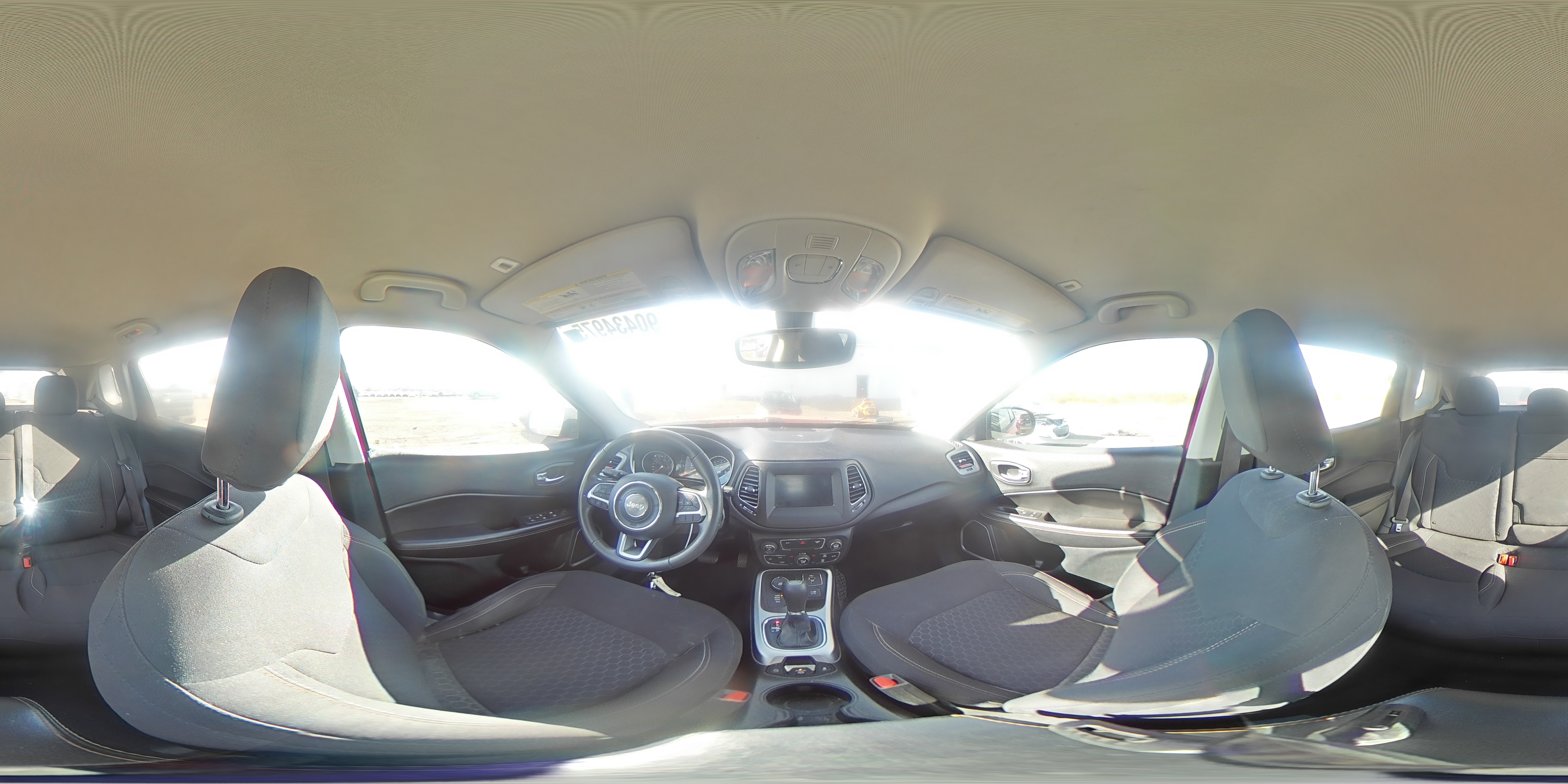 2019 Jeep Compass Sport VIN: 3C4NJDABXKT757603 Lot: 90434975