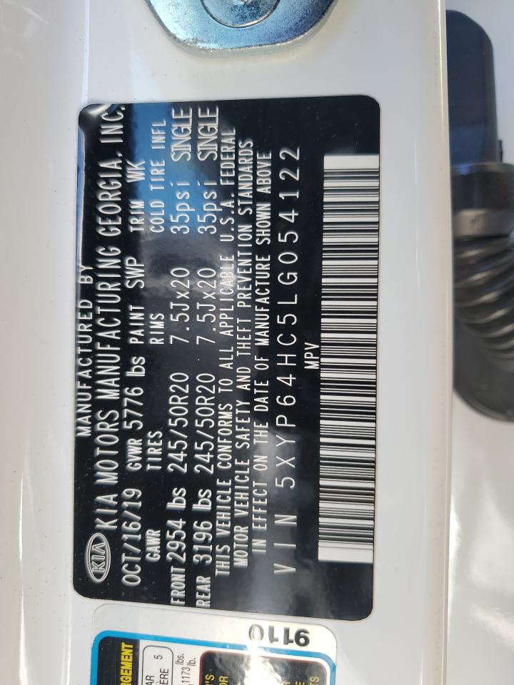 2020 Kia Telluride S VIN: 5XYP64HC5LG054122 Lot: 85514125