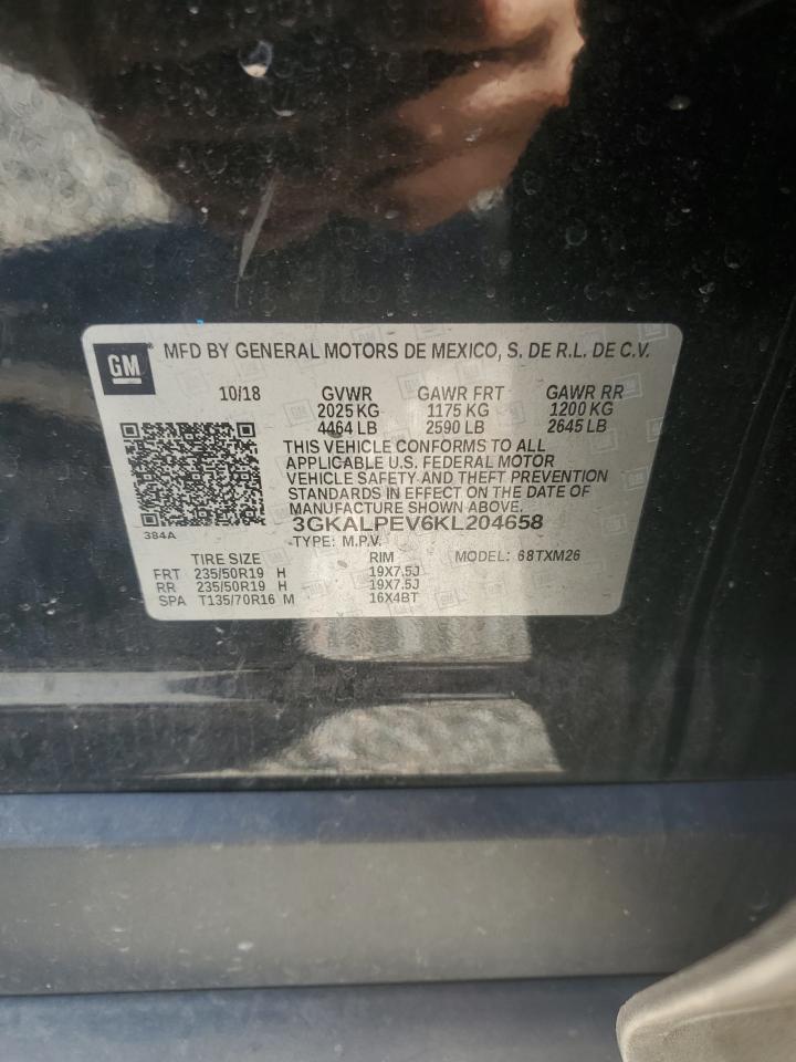 2019 GMC Terrain Slt VIN: 3GKALPEV6KL204658 Lot: 89678335
