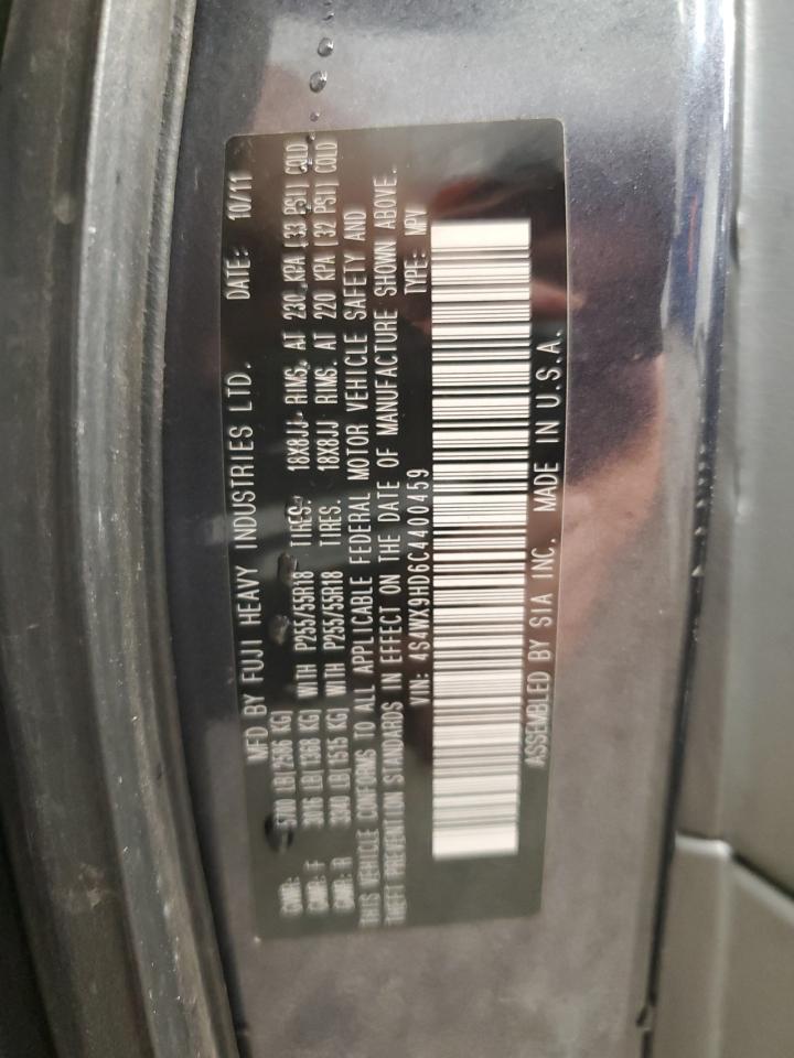 2012 Subaru Tribeca Limited VIN: 4S4WX9HD6C4400459 Lot: 87301745