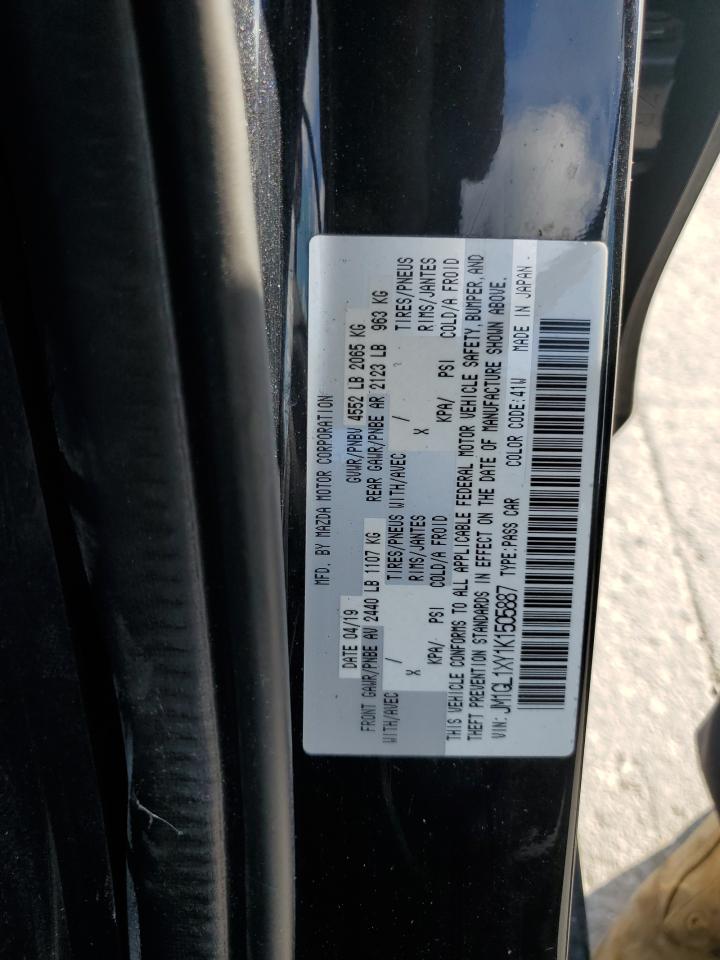 2019 Mazda 6 Signature VIN: JM1GL1XY1K1505887 Lot: 83929625