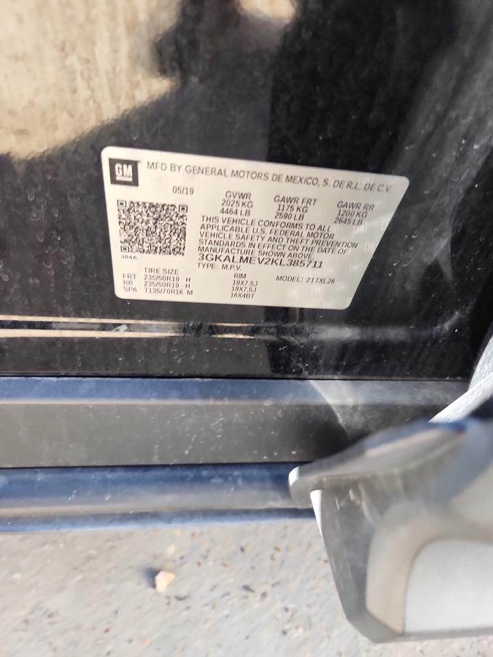 2019 GMC Terrain Sle VIN: 3GKALMEV2KL385711 Lot: 85903195