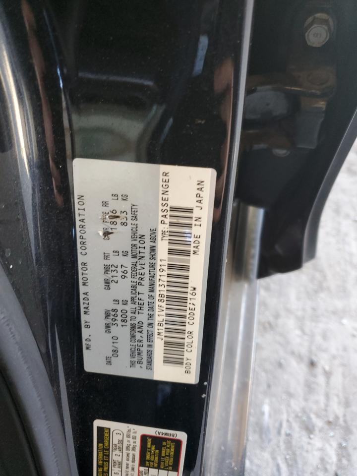 2011 Mazda 3 I VIN: JM1BL1VF8B1371911 Lot: 85383195