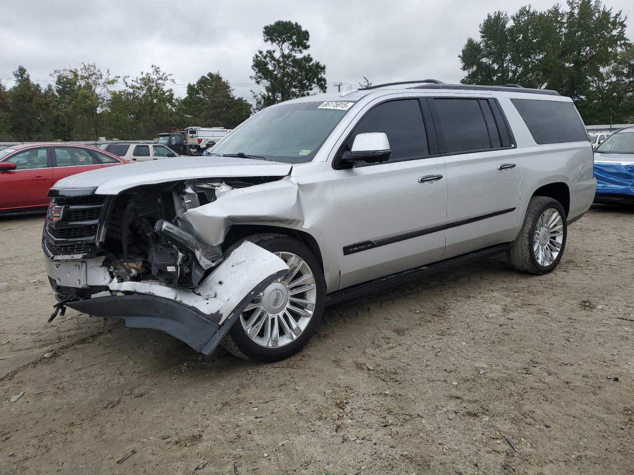 2018 CADILLAC ESCALADE SILVER VIN: 1GYS4JKJ8JR290049