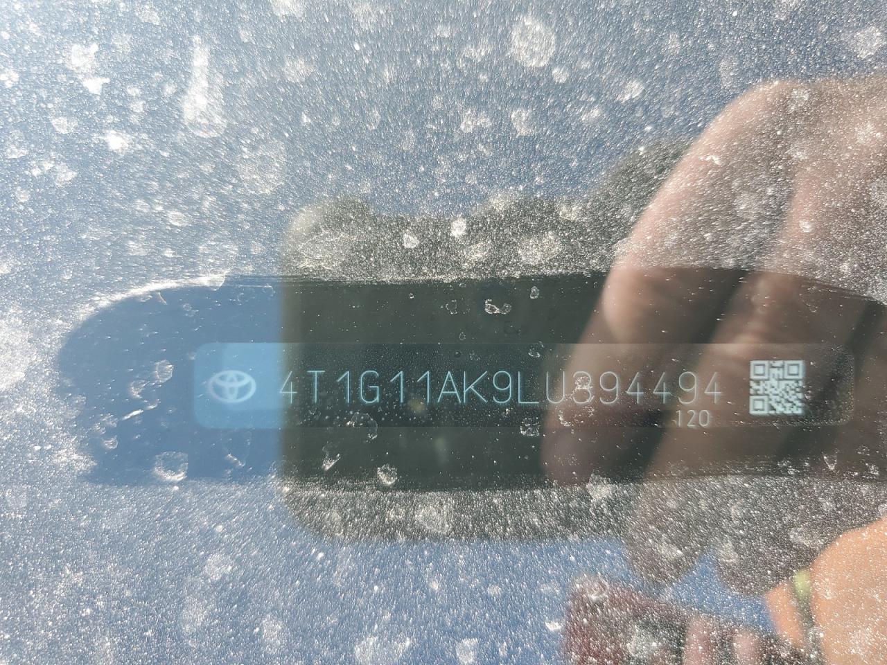 2020 Toyota Camry Se VIN: 4T1G11AK9LU394494 Lot: 82350715