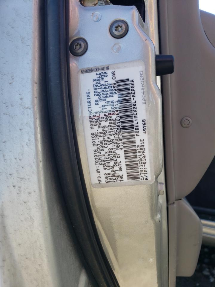 2001 Toyota Avalon Xl VIN: 4T1BF28B01U164511 Lot: 82503705