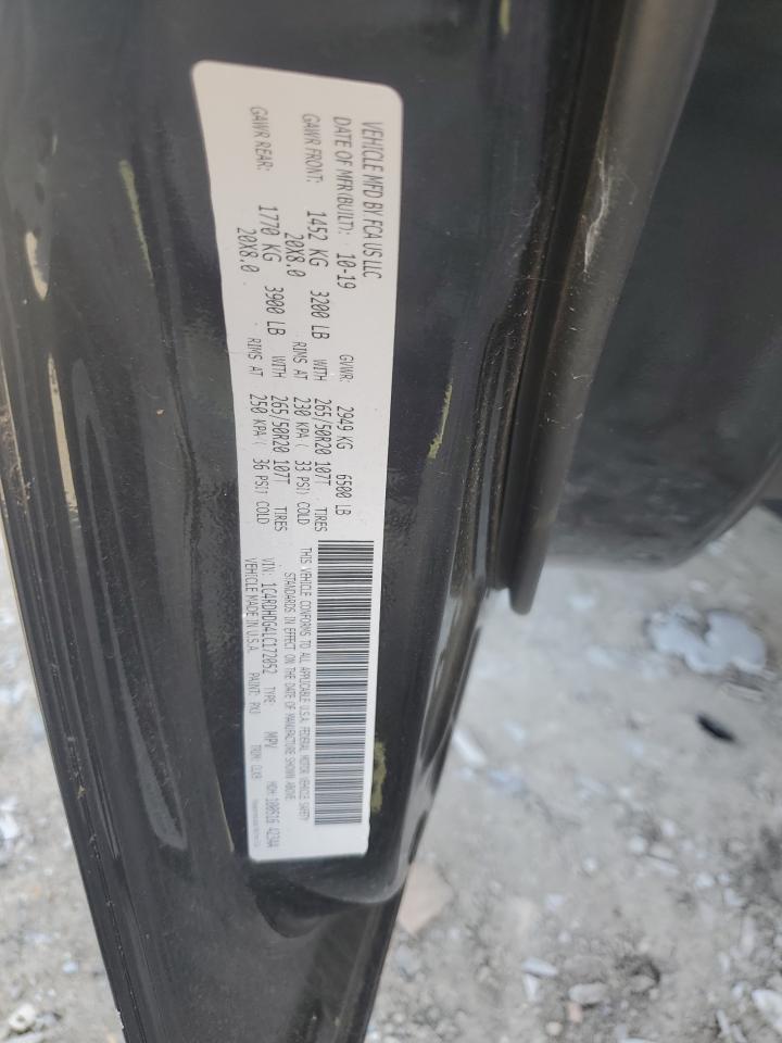 2020 Dodge Durango Gt VIN: 1C4RDHDG4LC172052 Lot: 89436015