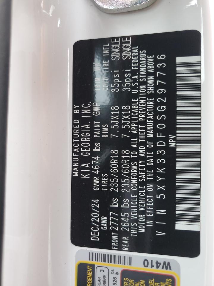 2025 Kia Sportage Ex VIN: 5XYK33DF0SG297736 Lot: 85691265