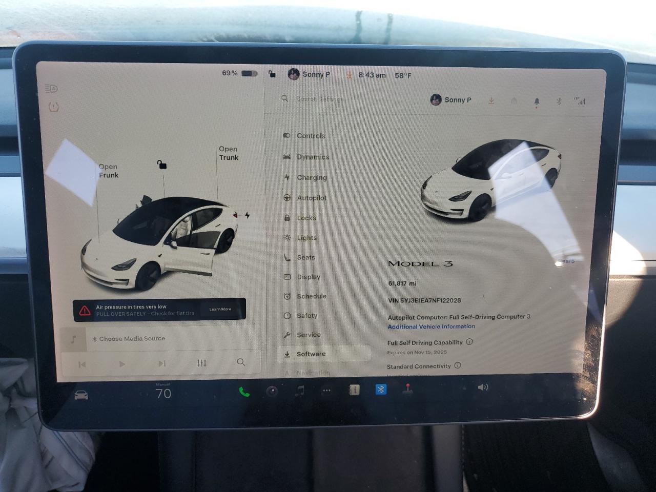 2022 Tesla Model 3 VIN: 5YJ3E1EA7NF122028 Lot: 89657575