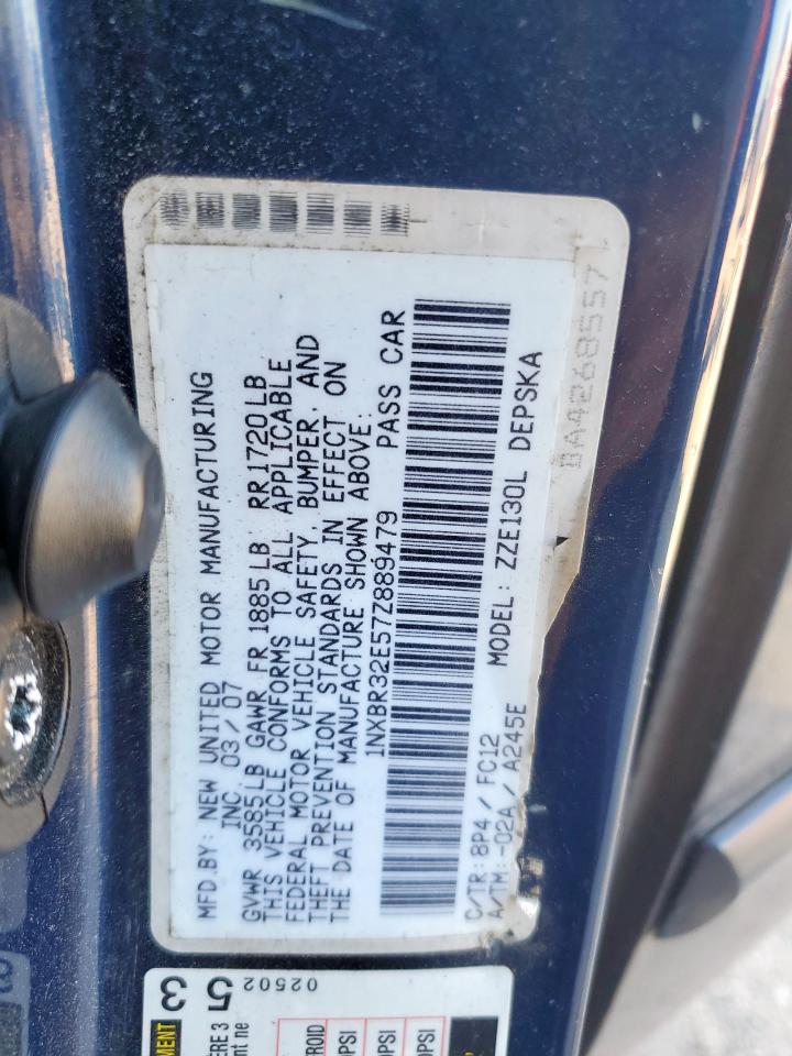 2007 Toyota Corolla Ce VIN: 1NXBR32E57Z889479 Lot: 82243815