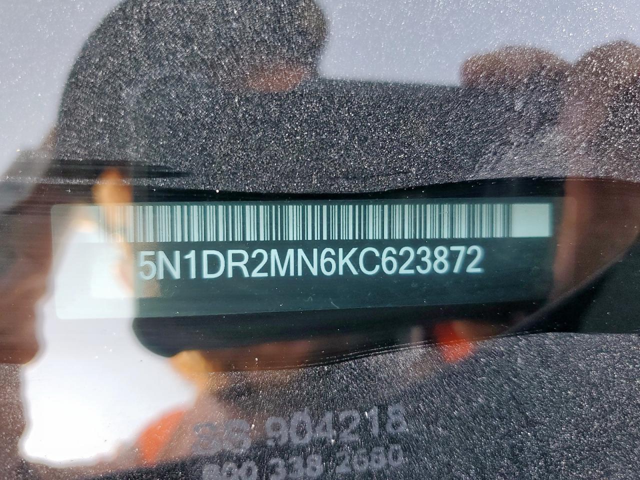 2019 Nissan Pathfinder S VIN: 5N1DR2MN6KC623872 Lot: 82234205