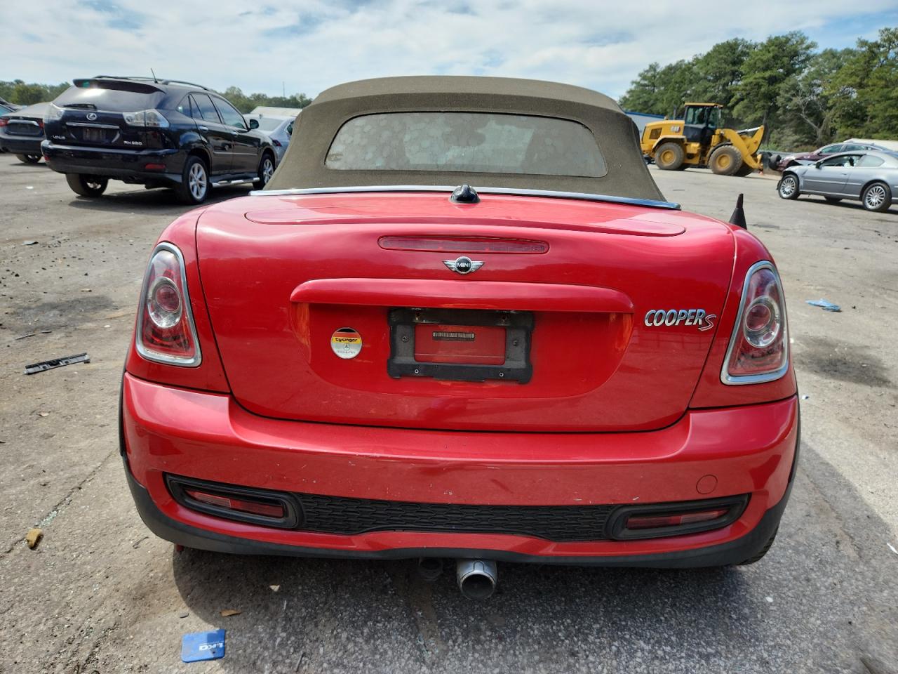2012 Mini Cooper Roadster S VIN: WMWSY3C50CT144495 Lot: 85184645