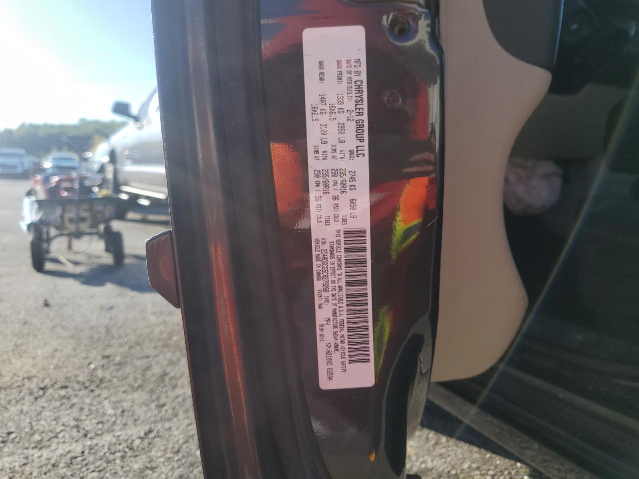 2012 Dodge Grand Caravan Sxt VIN: 2C4RDGCG5CR279288 Lot: 85012695