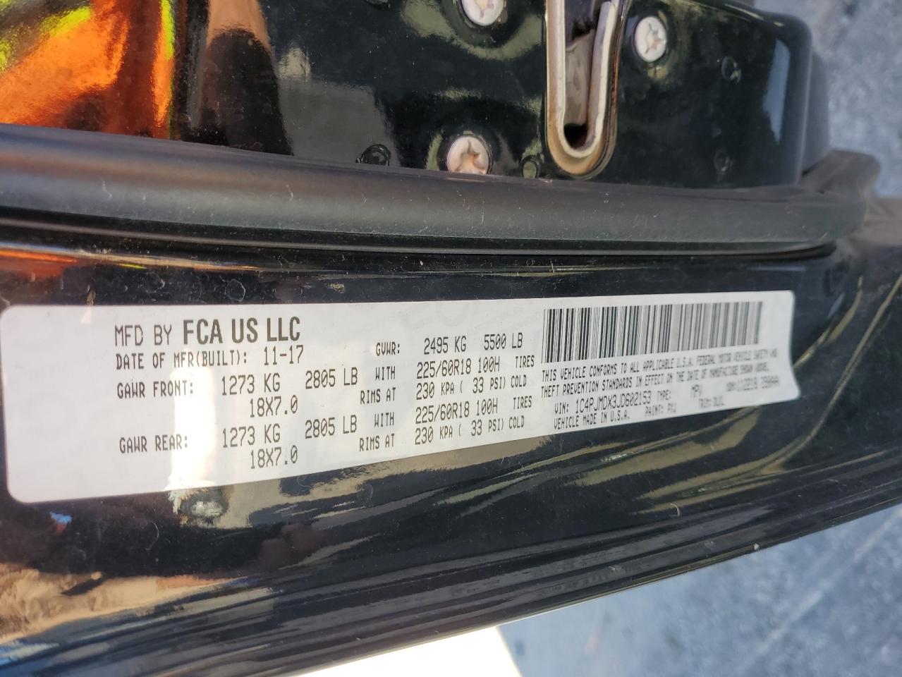 2018 Jeep Cherokee Limited VIN: 1C4PJMDX3JD602153 Lot: 87253815