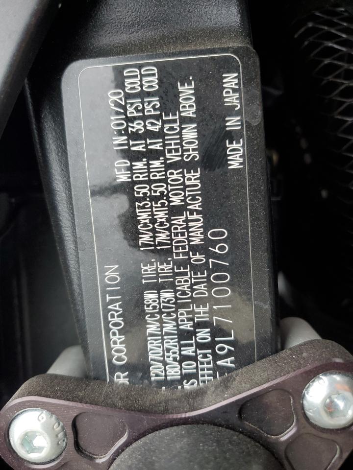 2020 Suzuki Gsx-R600 VIN: JS1GN7FA9L7100760 Lot: 85282695