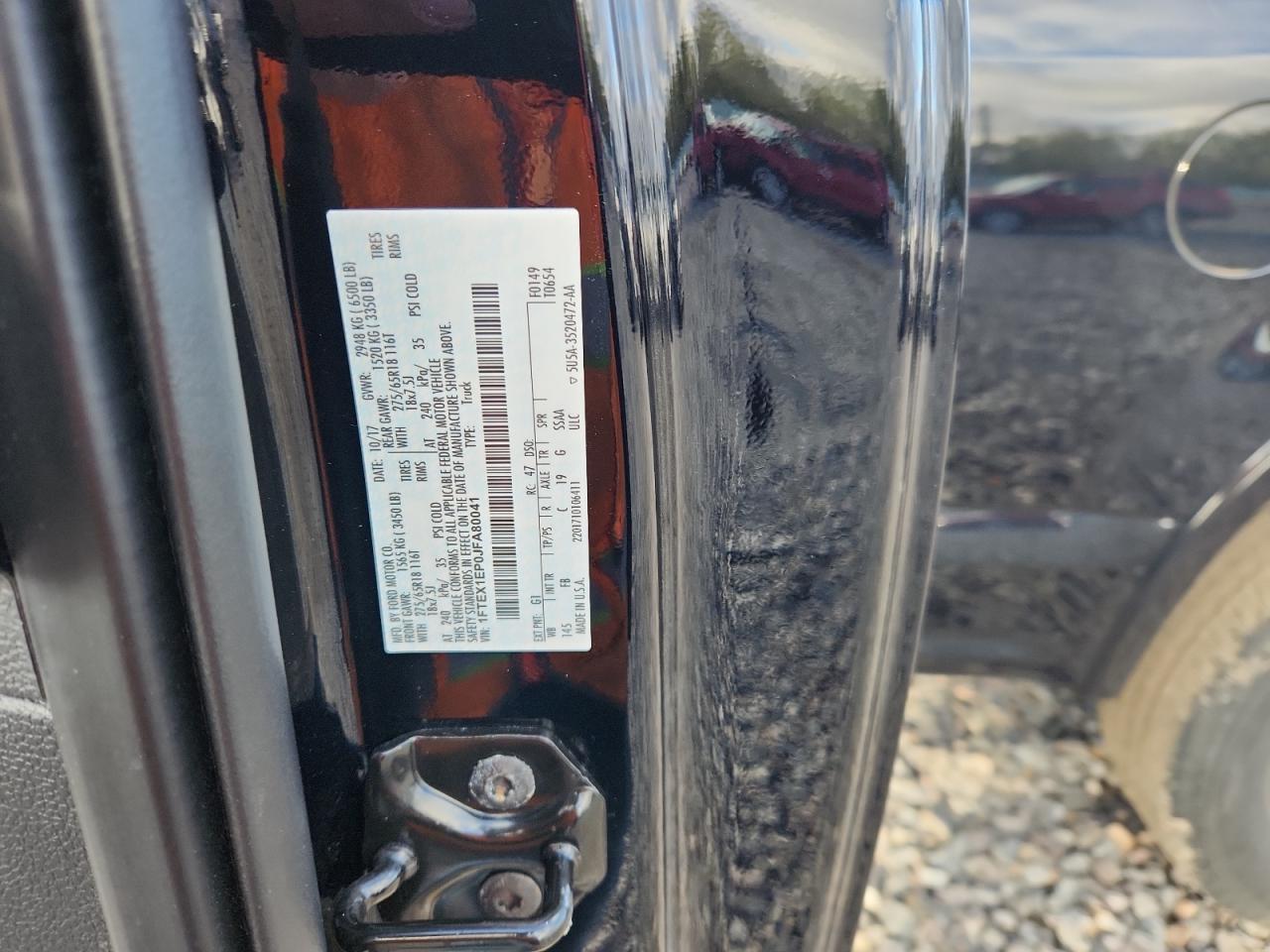 2018 Ford F150 Super Cab VIN: 1FTEX1EP0JFA80041 Lot: 82692745