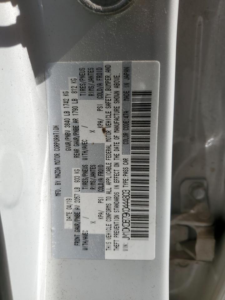 2019 Mazda Cx-3 Sport VIN: JM1DKDB79K0444803 Lot: 85756045