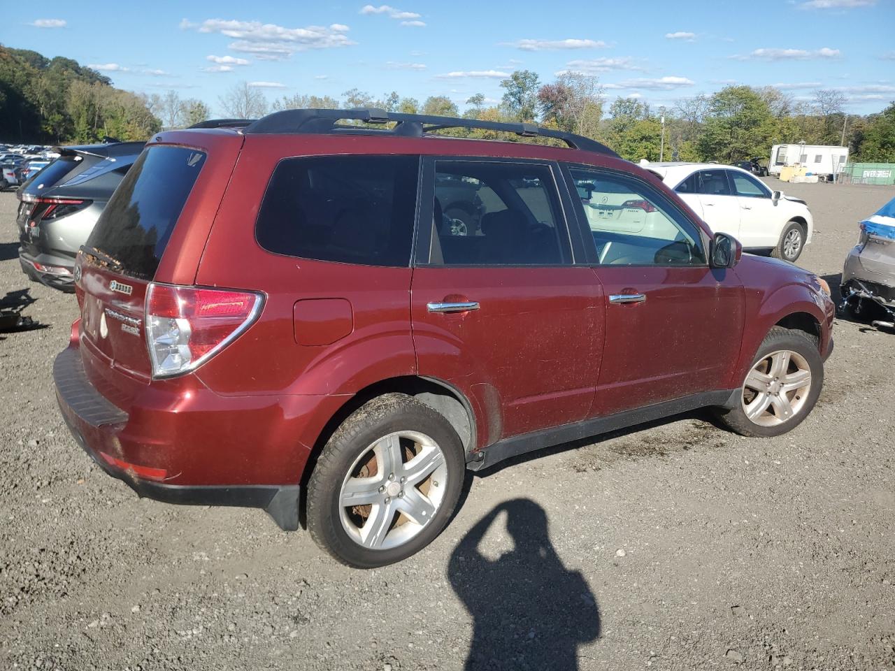 2009 Subaru Forester 2.5X Premium red null gas JF2SH63669H725798 photo #4