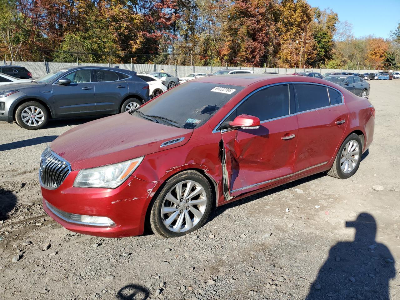 2014 Buick Lacrosse red sedan gas 1G4GB5G31EF121688 photo #1