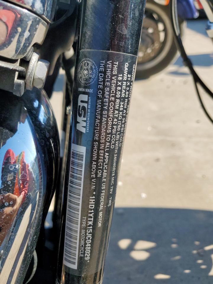 2018 Harley-Davidson Fxbrs 115Th Anniversary Breakout 114 VIN: 1HD1YTK15JC048029 Lot: 86717575