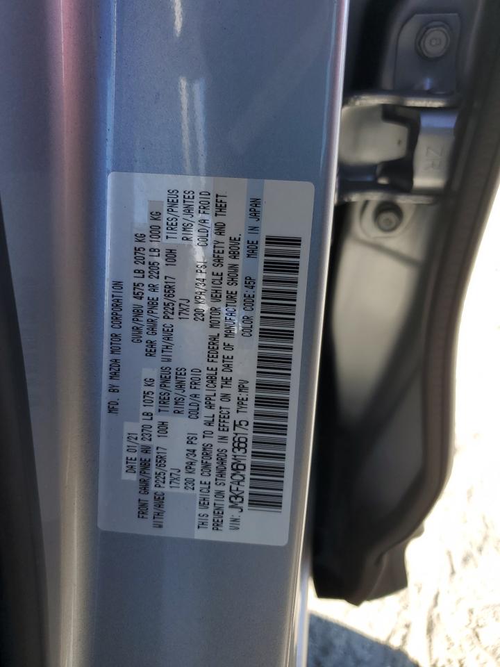 2021 Mazda Cx-5 Touring VIN: JM3KFACM6M1366175 Lot: 86765805