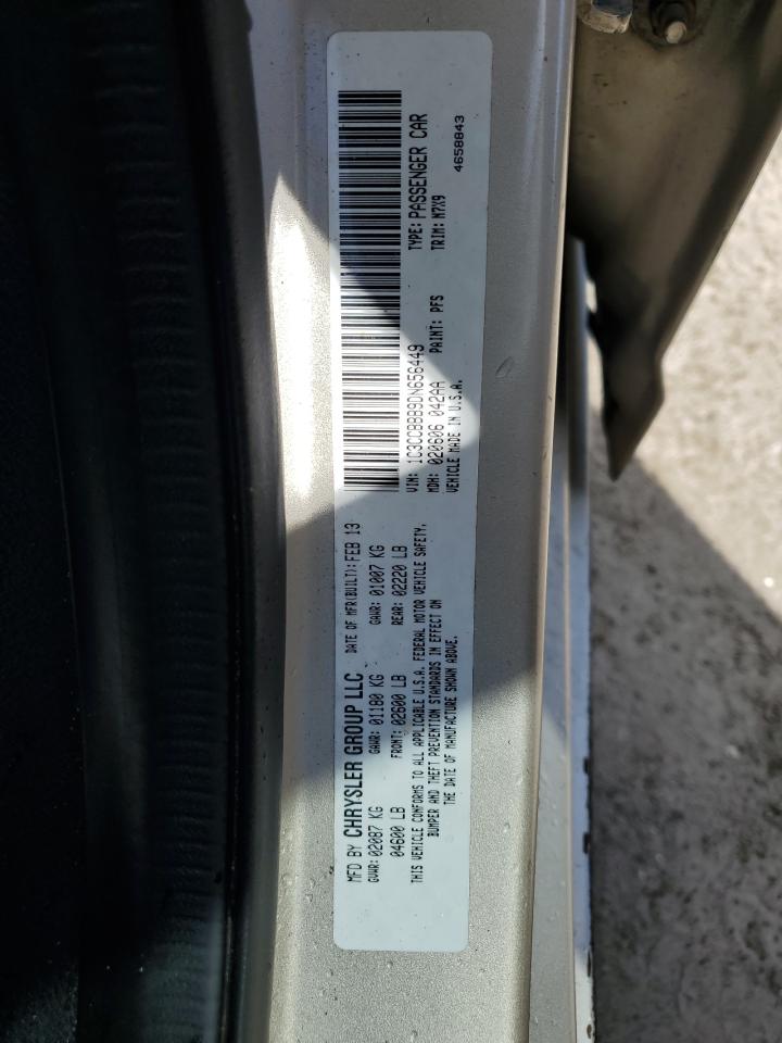 2013 Chrysler 200 Touring VIN: 1C3CCBBB9DN656449 Lot: 85732345