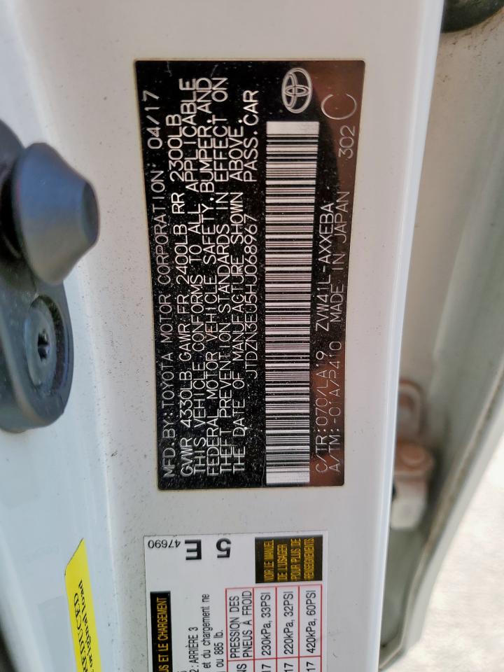 2017 Toyota Prius V VIN: JTDZN3EU5HJ068967 Lot: 85190965