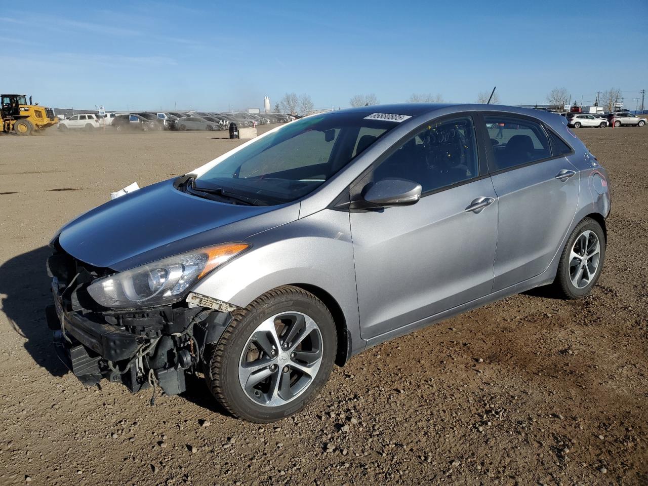 2016 HYUNDAI ELANTRA GRAY VIN: KMHD35LH7GU277363