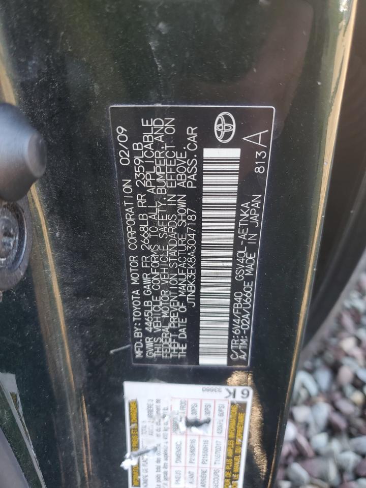 2010 Toyota Camry Se VIN: JTNBK3EK8A3047187 Lot: 85829105