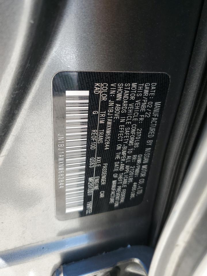 2022 Nissan Rogue Sport S VIN: JN1BJ1AWXNW682844 Lot: 82187855