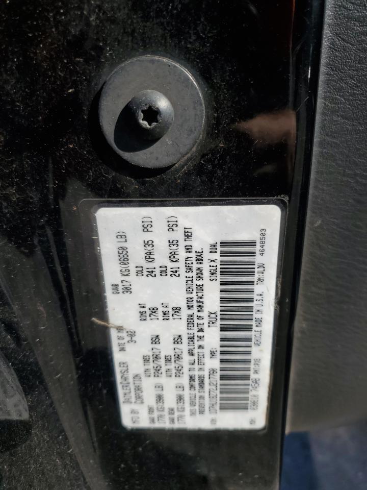 2002 Dodge Ram 1500 VIN: 1D7HU18Z72J217760 Lot: 84925775