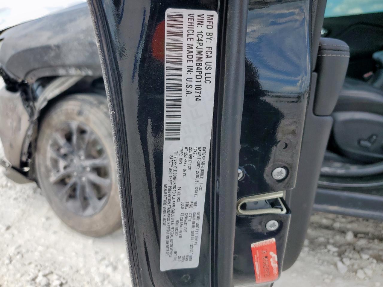 2023 Jeep Cherokee Altitude Lux VIN: 1C4PJMMB4PD110714 Lot: 82288705