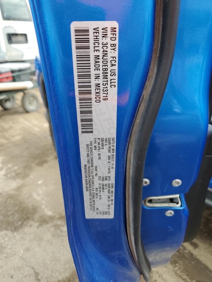 2021 Jeep Compass 80Th Edition VIN: 3C4NJDEB8MT513719 Lot: 82441825