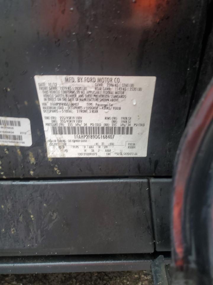 2013 Ford Taurus Limited VIN: 1FAHP2F89DG168407 Lot: 90490935