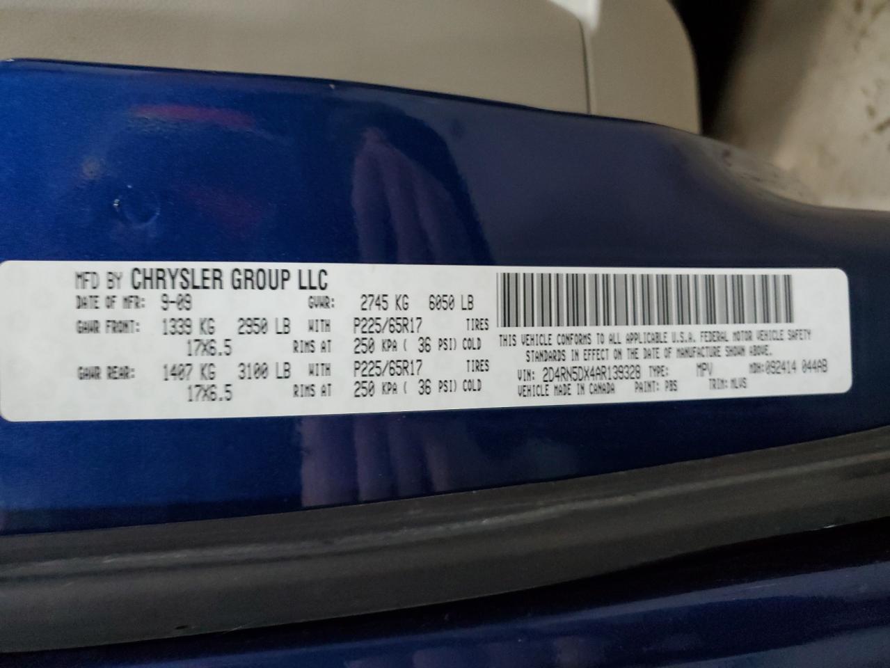 2010 Dodge Grand Caravan Sxt VIN: 2D4RN5DX4AR139328 Lot: 89724155